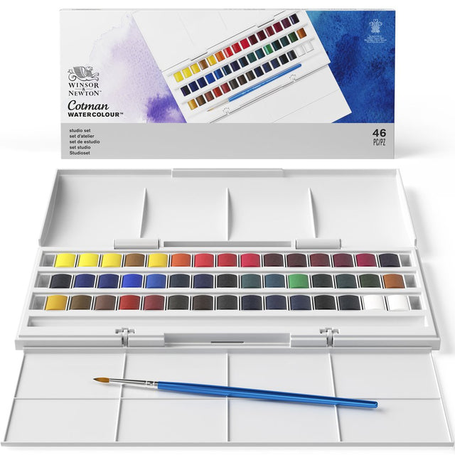 Winsor & Newton Cotman Watercolour Half Pan Studio Set