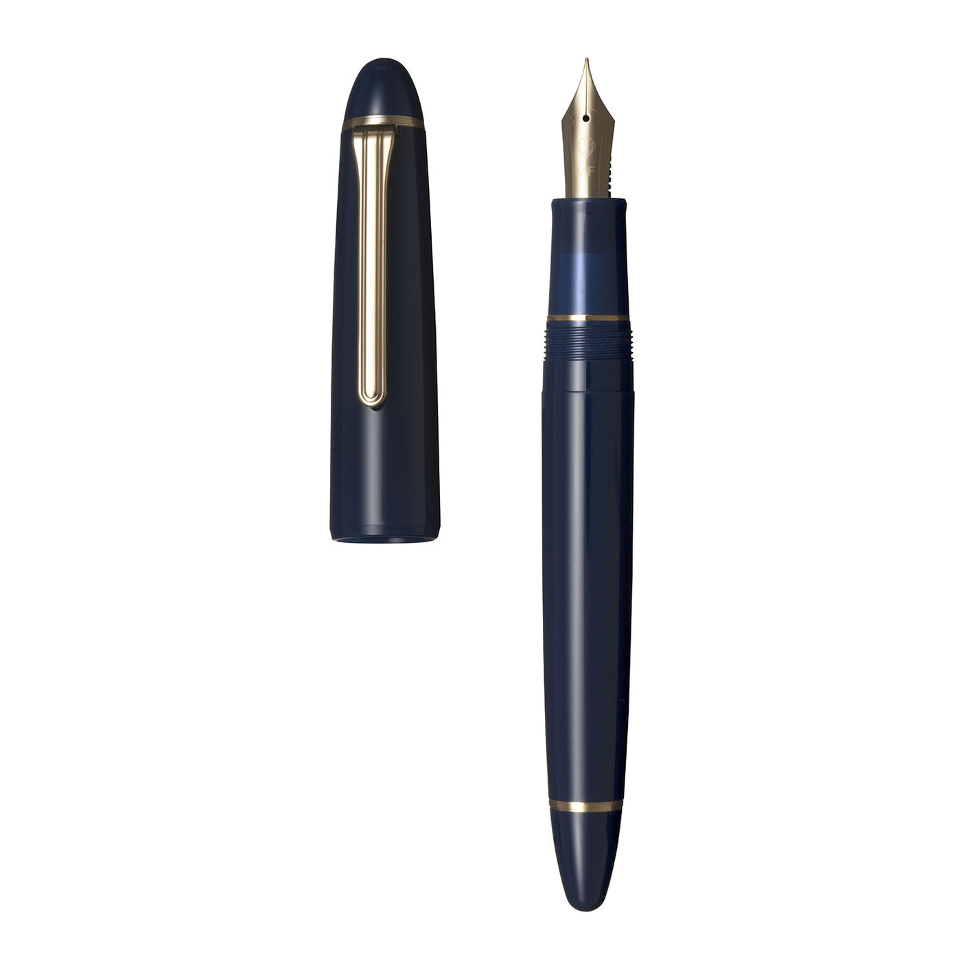 Sailor 1911 Large Casual Fountain Pen Muted Blue with Gold Trim Steel Nib