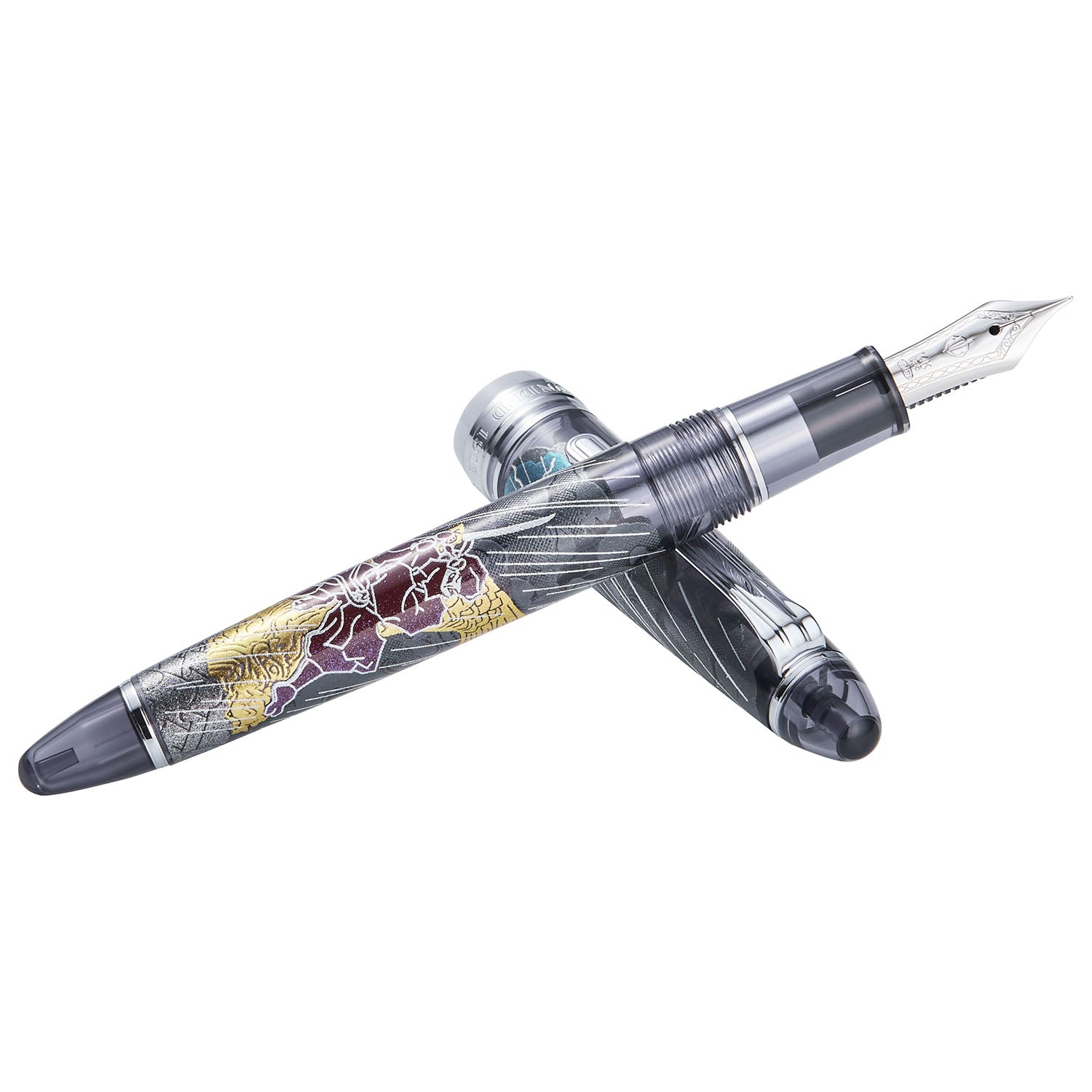 Sailor 1911 2nd Edition Ninja Yuubi Maki-e Fountain Pen Shachihoko 14K