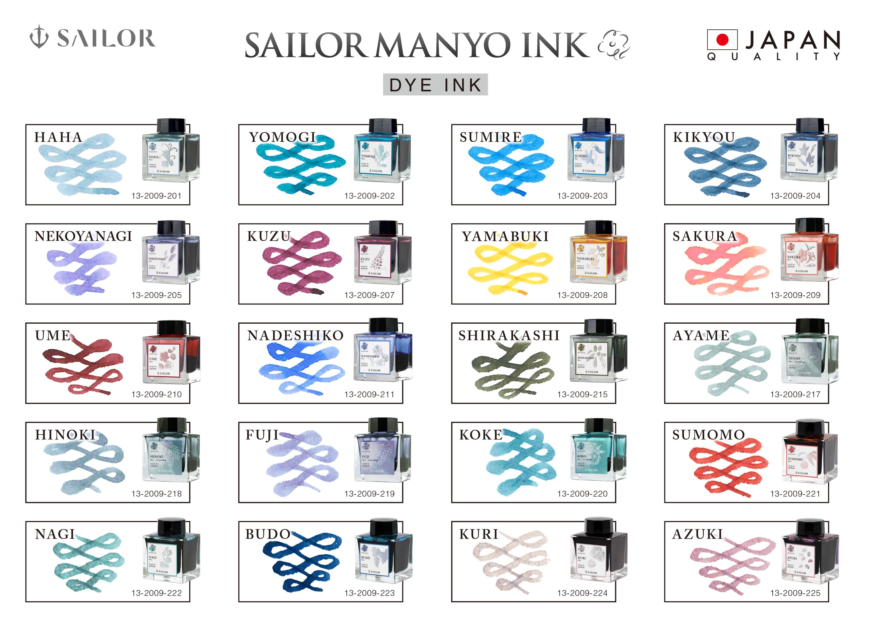 Sailor Manyo Bottled Ink