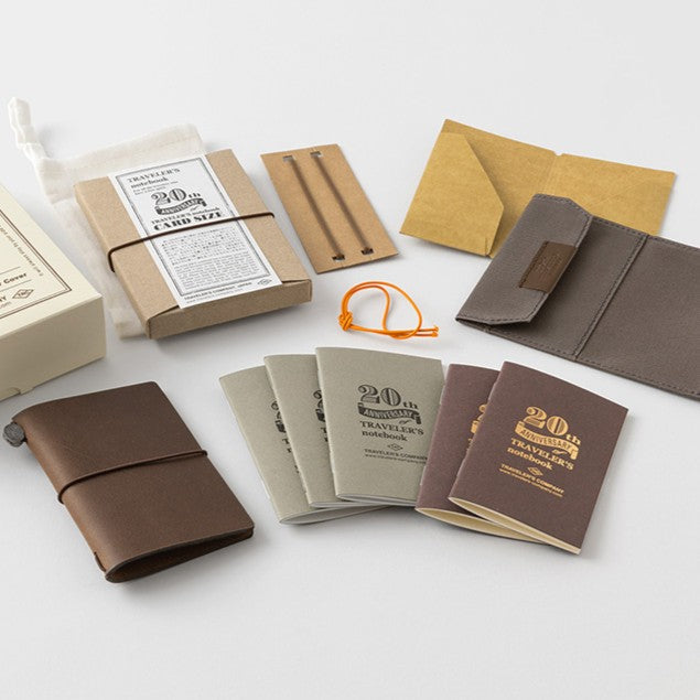 TRAVELER'S COMPANY Notebook 20th Anniversary Card Size Set