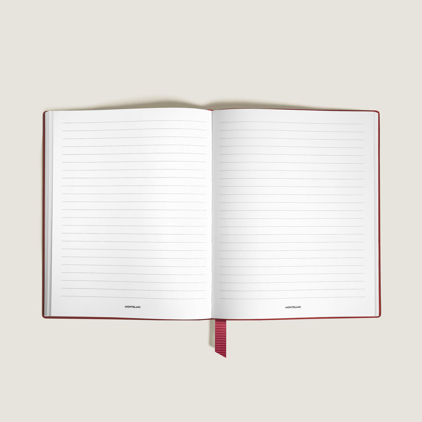 Montblanc Small Notebook Brick Red Leather Lined