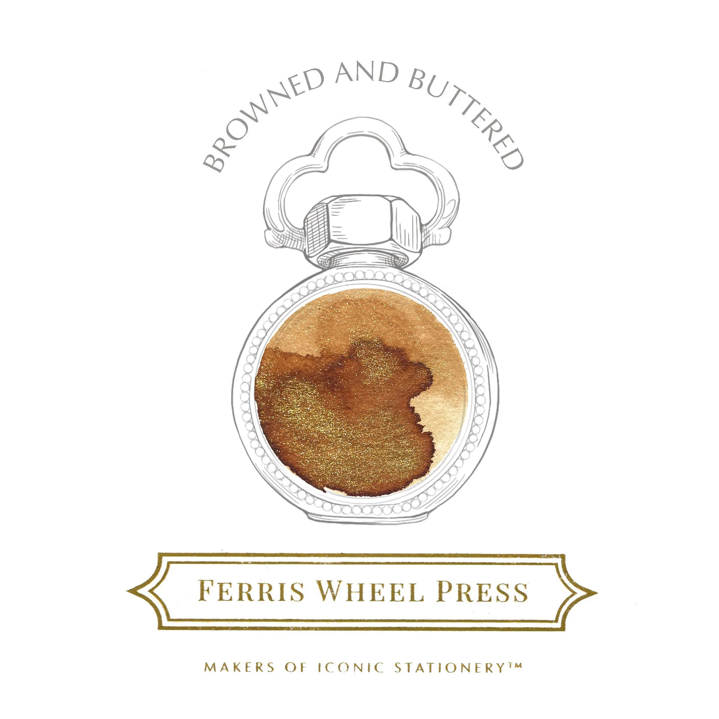 Ferris Wheel Press Everyday Fountain Pen Ink 10ml Browned and Buttered