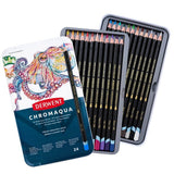 Derwent Chromaqua Watercolour Pencil Tin of 24