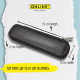 ONLINE Rosewood Fountain Pen Ballpoint and Leather Case Gift Set