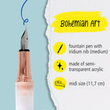 ONLINE Bohemian Art Fountain Pen White