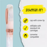 ONLINE Bohemian Art Fountain Pen White