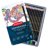 Derwent Chromaqua Watercolour Pencil Tin of 12