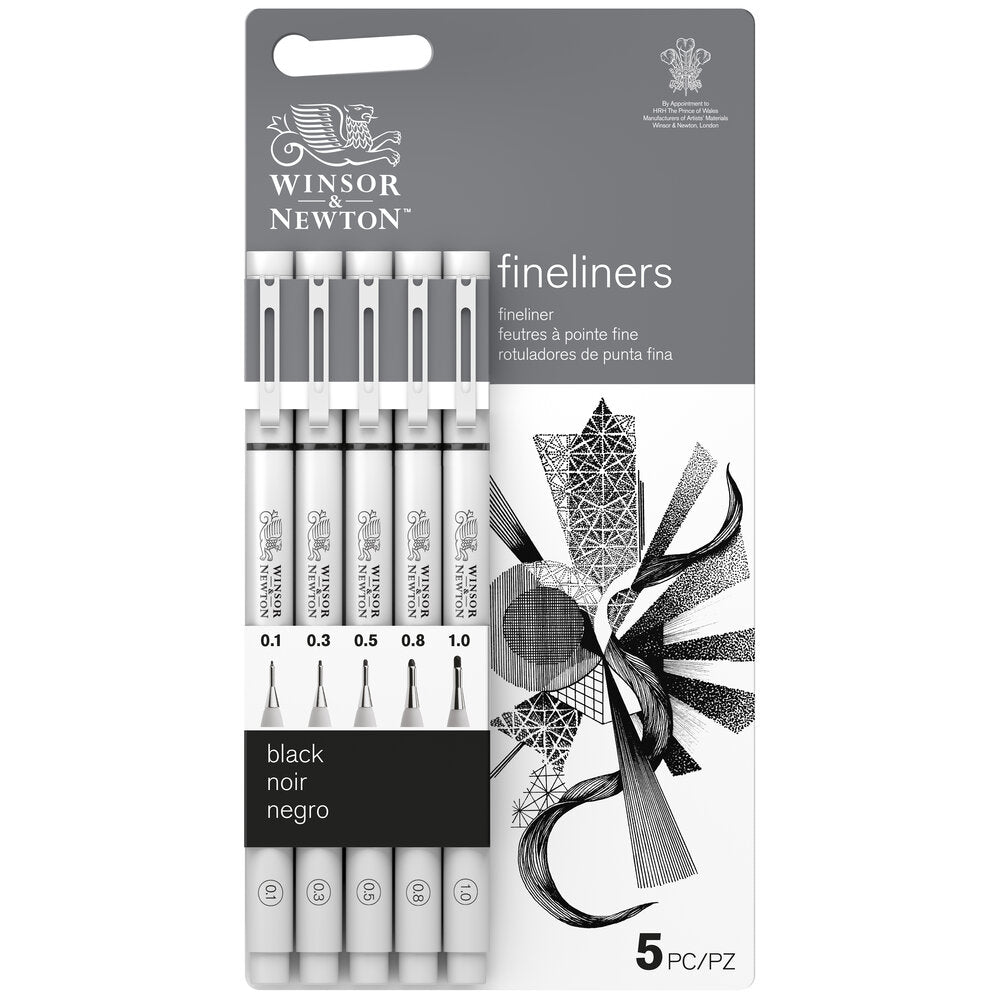 Winsor & Newton Fineliner Assorted Set of 5