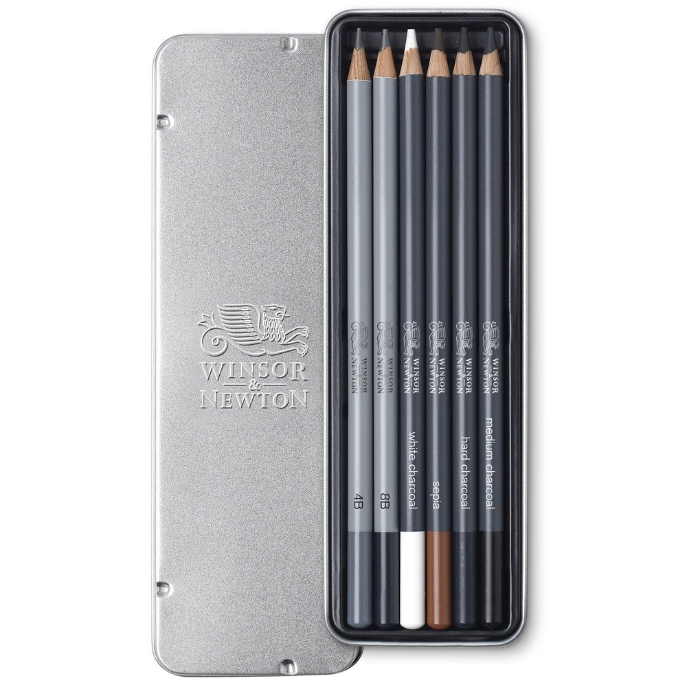 Winsor & Newton Studio Collection Sketching Pencils Assorted Tin of 6