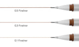 Winsor & Newton Fineliner Set of 3 Sepia