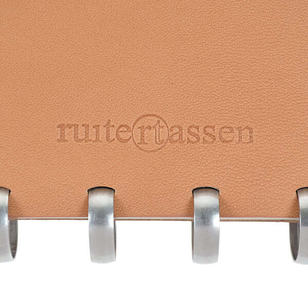 Atoma Pur Disc-Bound Refillable A5+ Notebook Natural Leather by Atoma at Cult Pens