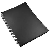 Atoma Pur Disc-Bound Refillable 210 x 297 Notebook Black Leather
