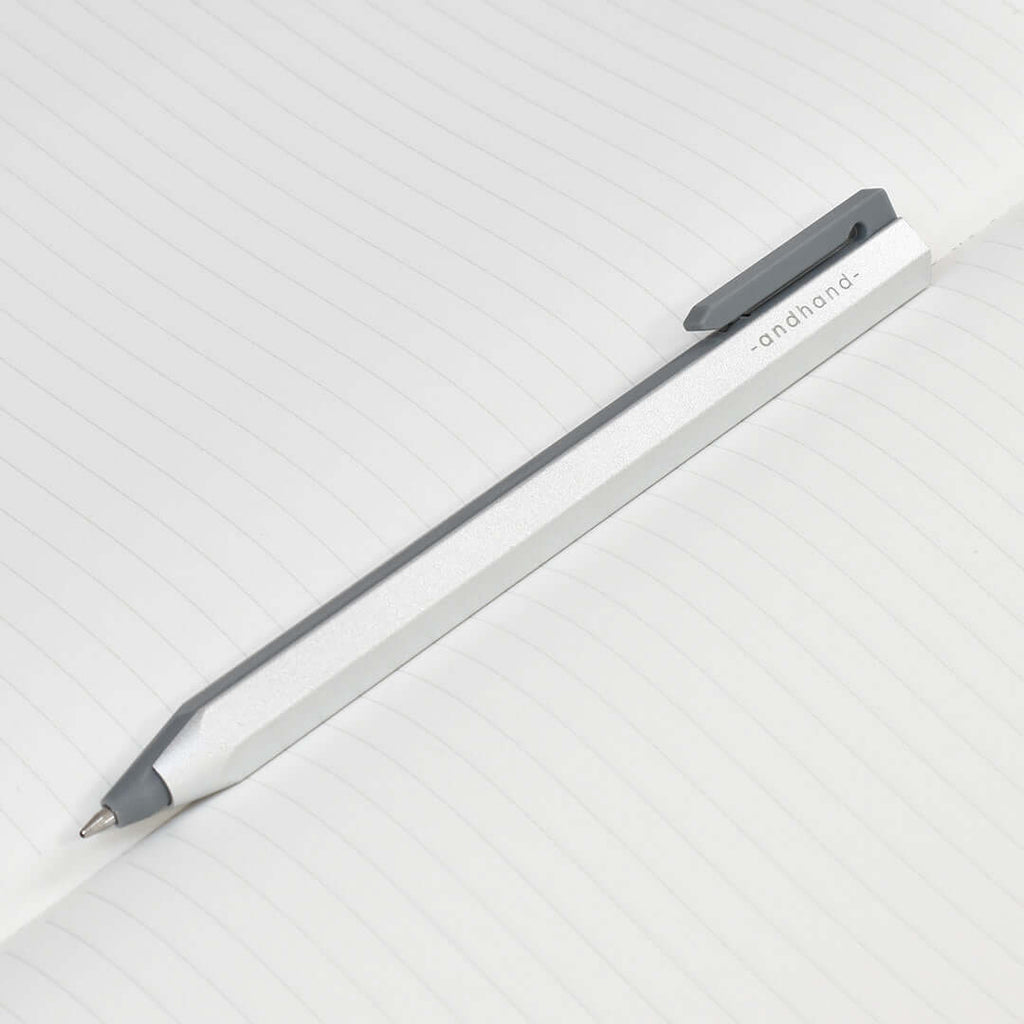 Andhand Core Retractable Ballpoint Pen Silver Lustre by Andhand at Cult Pens