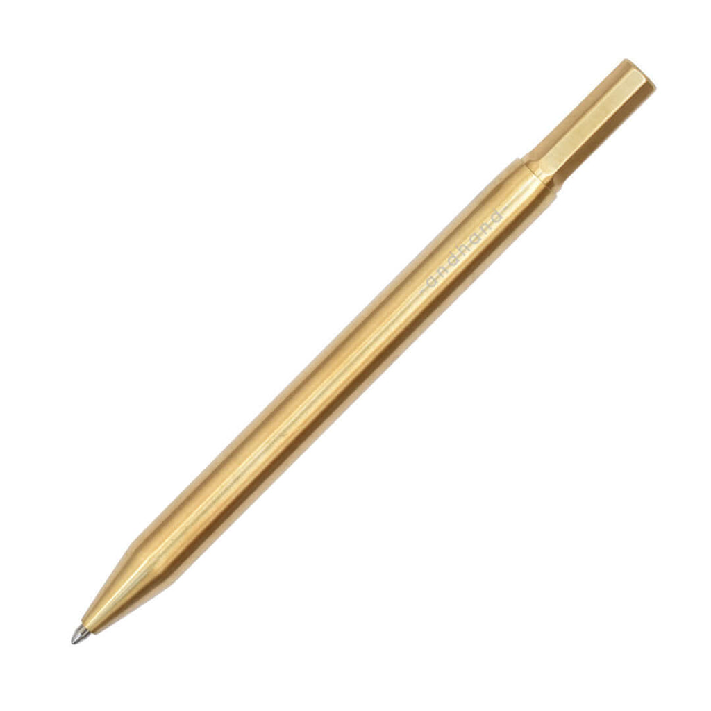 Andhand Method Retractable Ballpoint Pen Brass by Andhand at Cult Pens