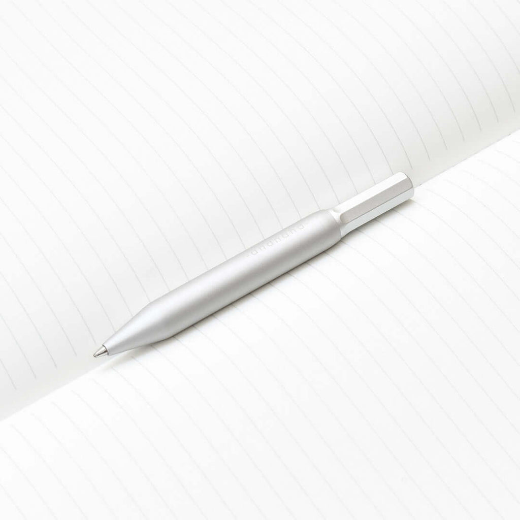 Andhand Method Mini Retractable Ballpoint Pen Silver by Andhand at Cult Pens