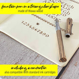 ONLINE Newood Calligraphy Fountain Pen Gift Set Nautral Wawa Wood