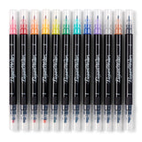Speedball Elegant Writer Dual-Tipped Marker Set of 12