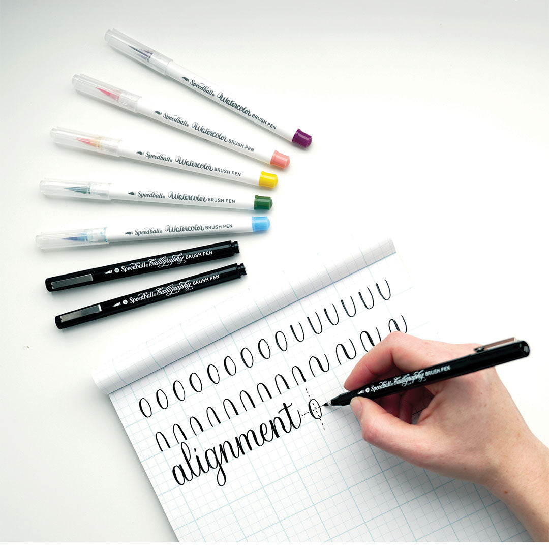 Speedball Hand-Lettering Brush Marker Set