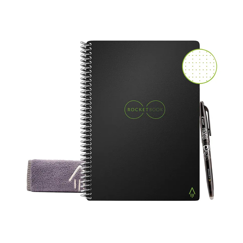 Rocketbook Core Smart Notebook A5 Black by Rocketbook at Cult Pens