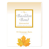 Basildon Bond Writing Paper Post Quarto 90gsm 40 Sheets Champagne