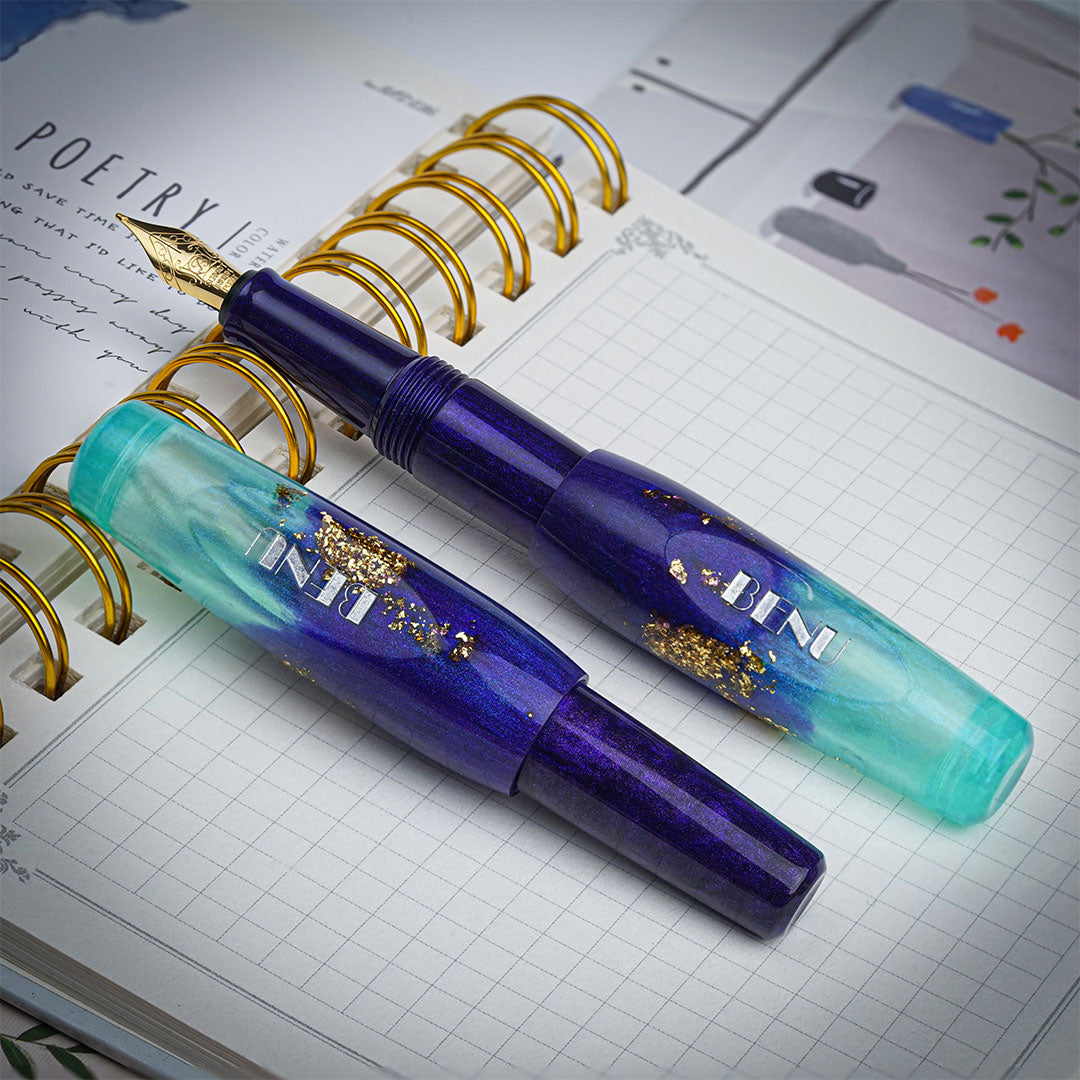 Benu Pixie Pocket Fountain Pen Twilight Lagoon