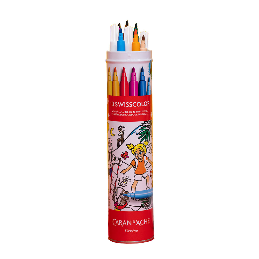 Lápiz de color permanente Caran d'Ache Swisscolor de 18 colores