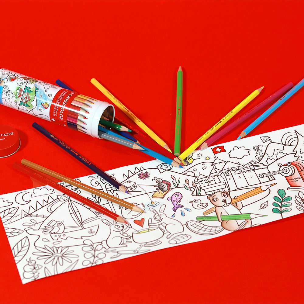 Caran d'Ache Swisscolor Water-Soluble Pencils Tube of 18