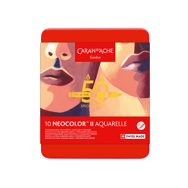 Caran d'Ache Neocolor II Water Soluble Wax Pastels 50 Years Special Ed
