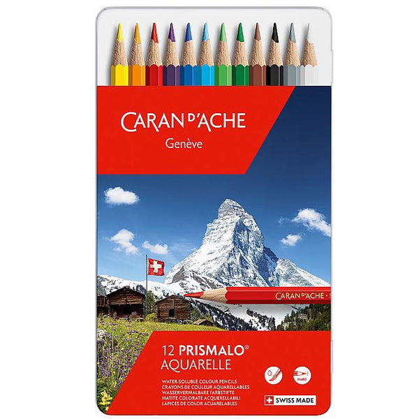 ク*ち様 CARAN D'ACHE PRISMALO 新品　色鉛筆 Caran d'Ache Prismalo Colouring Pencils Tin of 12