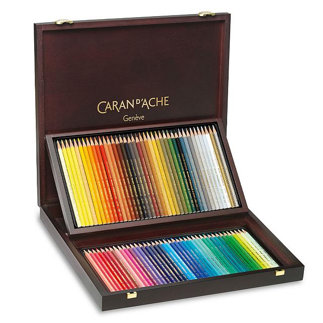 Caran d'Ache Prismalo Colouring Pencils Wooden Box of 80