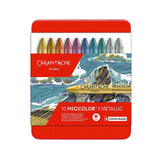Caran d'Ache Neocolor I Metallic Wax Pastel Set of 10 Assorted by Caran d'Ache at Cult Pens