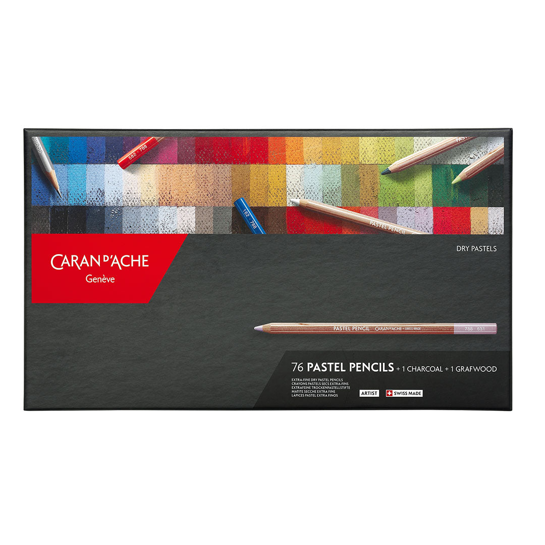 Caran d'Ache Pastel Pencil Assorted Box of 76