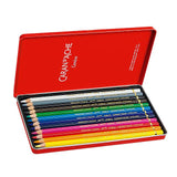 Caran d'Ache Pablo Artists Permanent Colour Pencil Assorted Tin of 12 by Caran d'Ache at Cult Pens