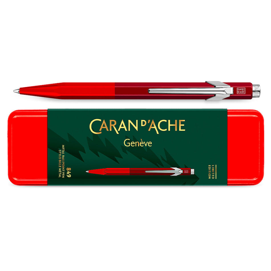 Caran d'Ache Wonder Forest 849 Ballpoint Pen Red by Caran d'Ache at Cult Pens