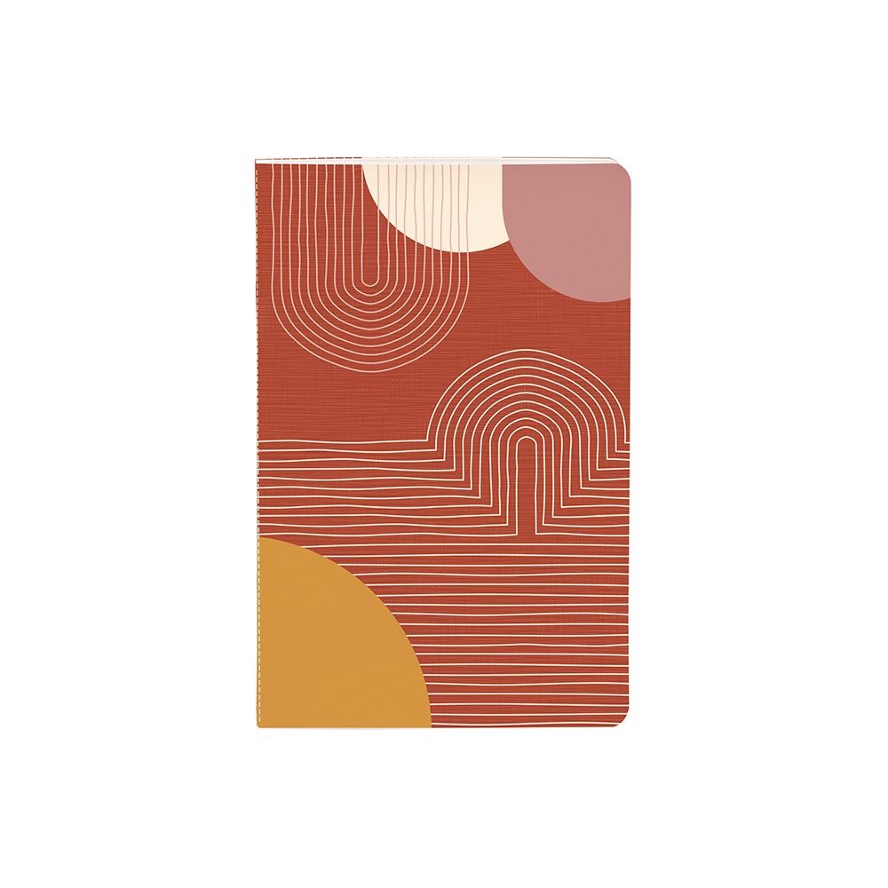 Clairefontaine Terracotta Stapled Notebook Sewn On Spine 11x17cm Assorted