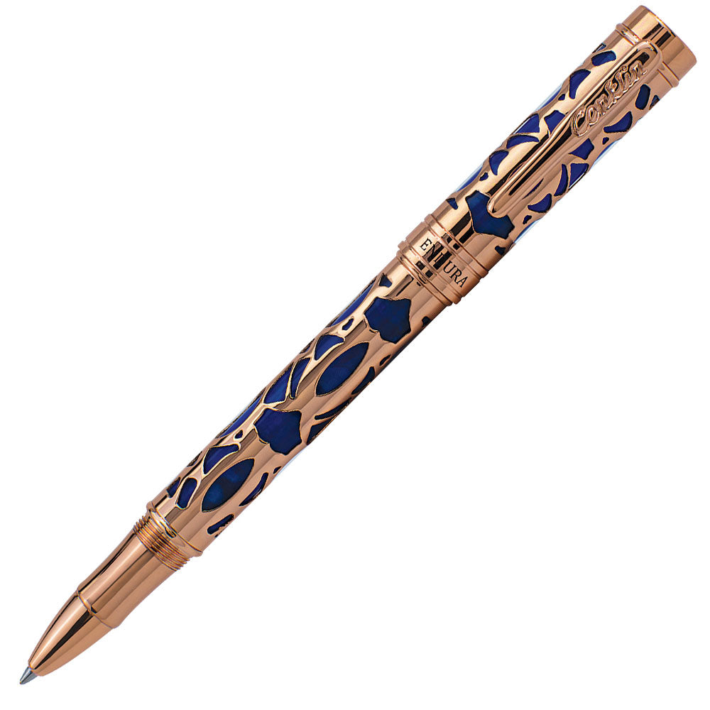 Conklin Endura Deco Crest Rollerball Pen Blue by Conklin at Cult Pens