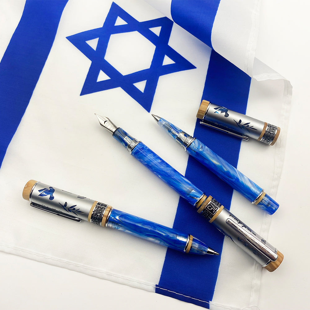 Conklin Israel 75th Anniversary Diamond Jubilee Collection 1948 Rollerball Pen Limited Edition by Conklin at Cult Pens