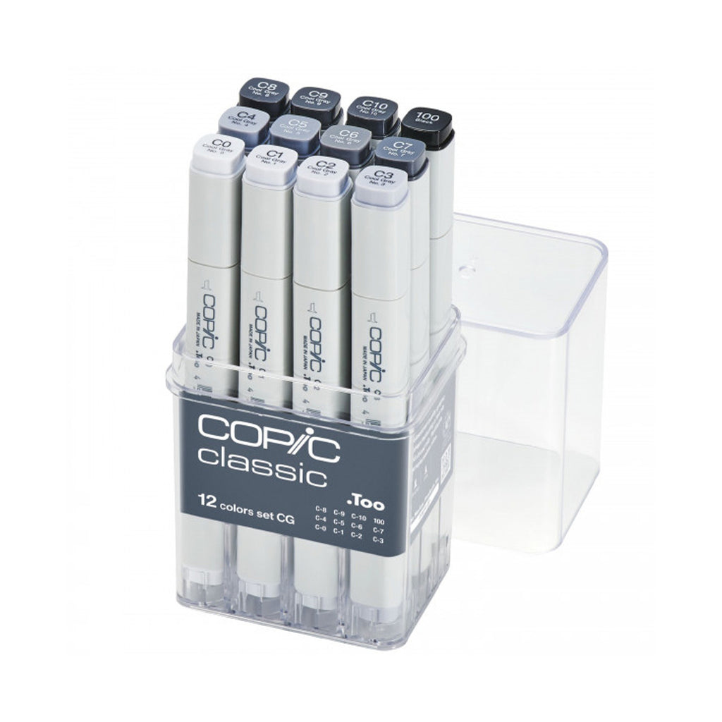 Copic Classic Marker Set of 12 Cool Grey by Copic at Cult Pens