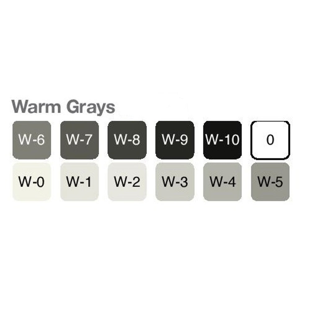 Copic Classic Marker Set of 12 Warm Grey by Copic at Cult Pens