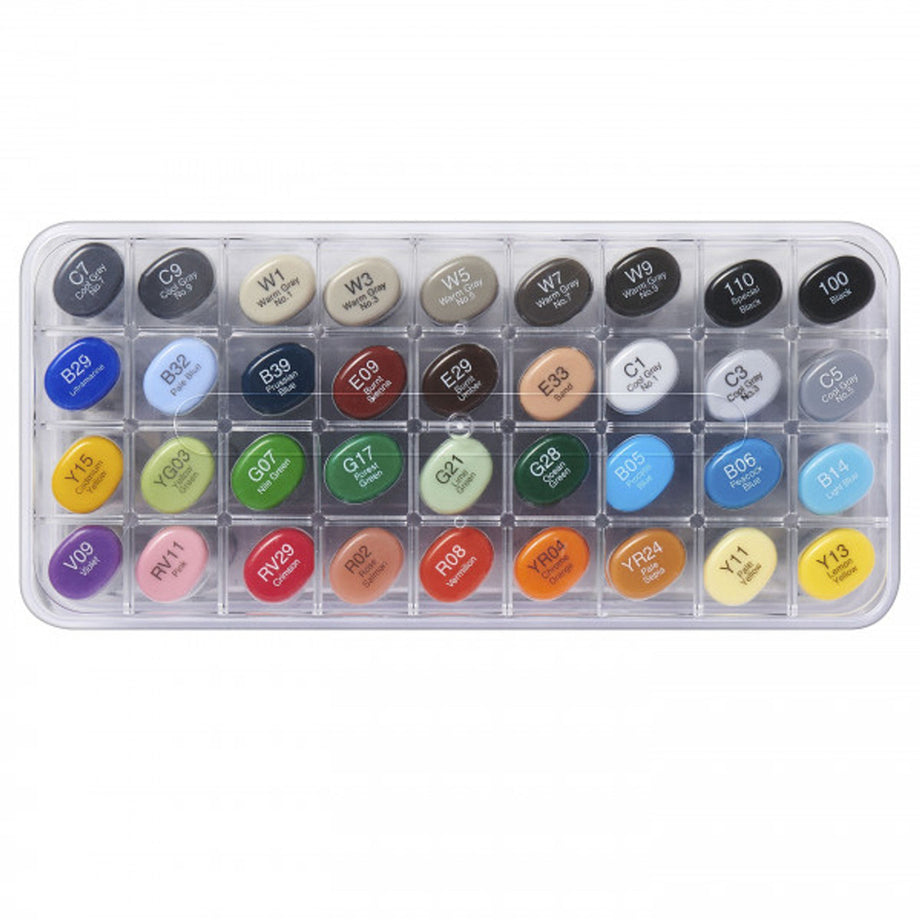  Copic Sketch, Alcohol-Based Markers, 36pc Set, Basic (New ver.)  : Everything Else