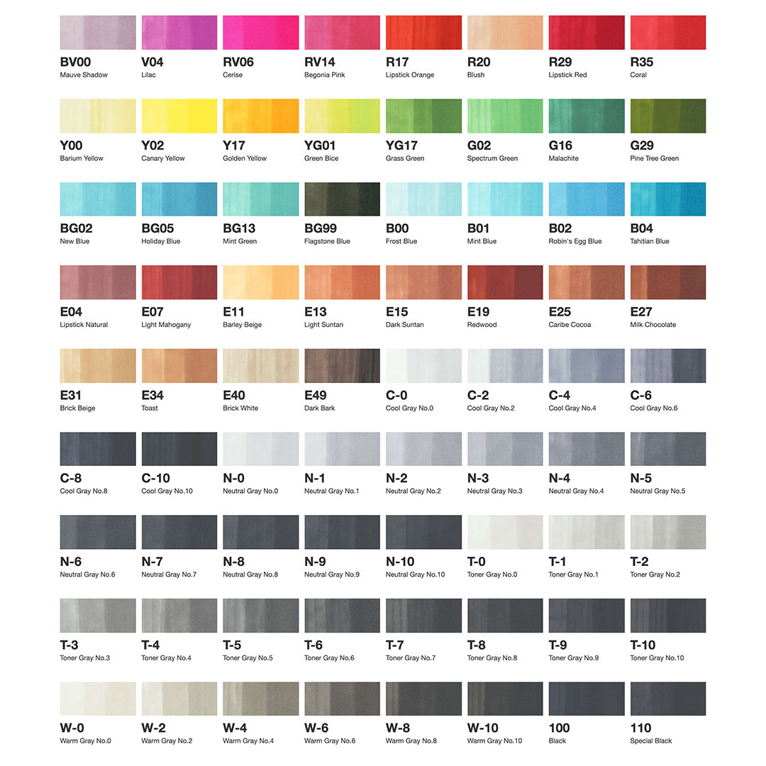 Copic Classic Marker Pen Set of 72