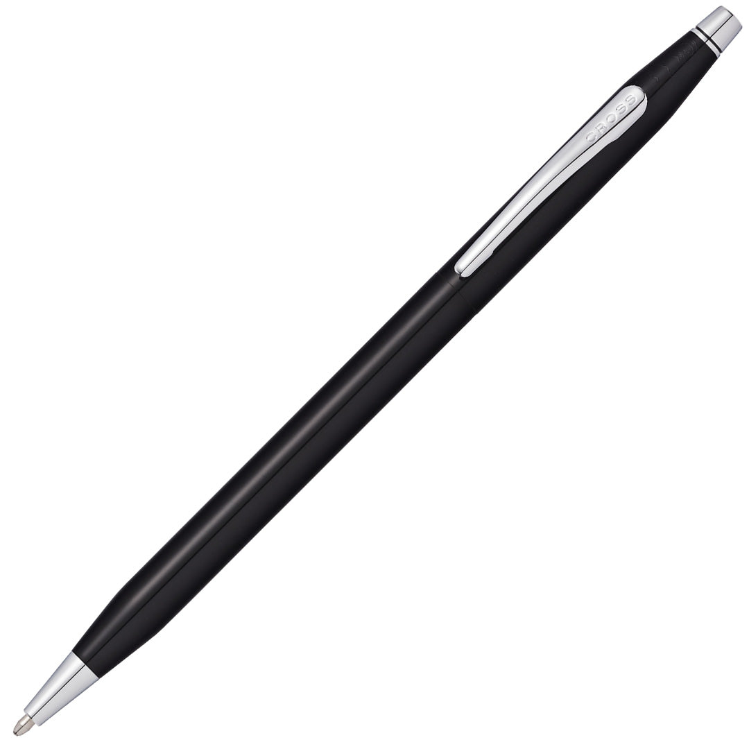 Cross Classic Century Ballpoint Pen Glossy Black PVD with Chrome Trim