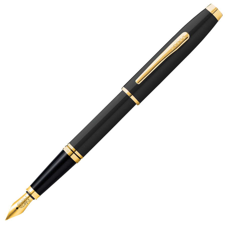 Cross Coventry Lacquer Black GT Fountain Pen Fine Nib AT0666-11