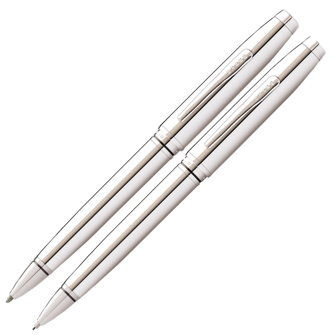 Cross Coventry Polished Chrome Pen and Pencil Gift Set