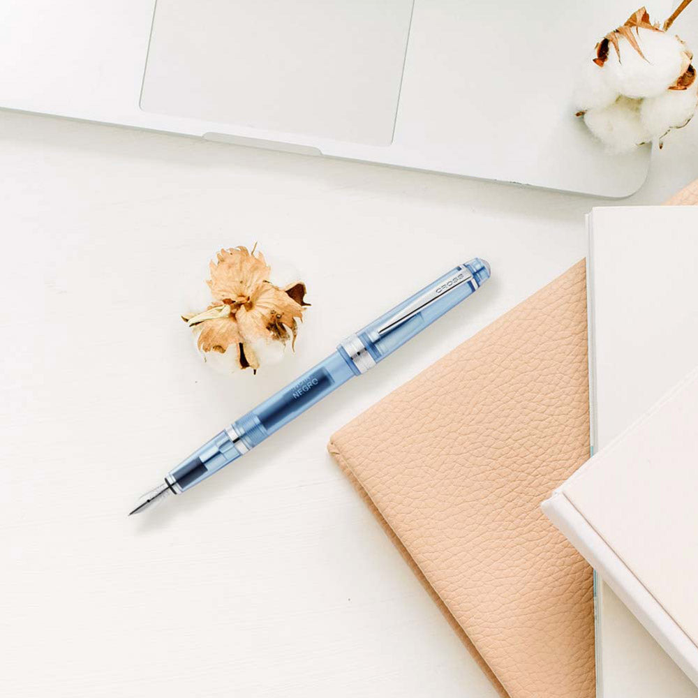 Cross Bailey Light Translucent Blue Fountain Pen Extra Fine