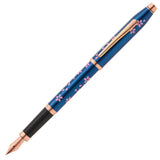 Cross Century II Cherry Blossom Translucent Blue Lacquer Fountain Pen