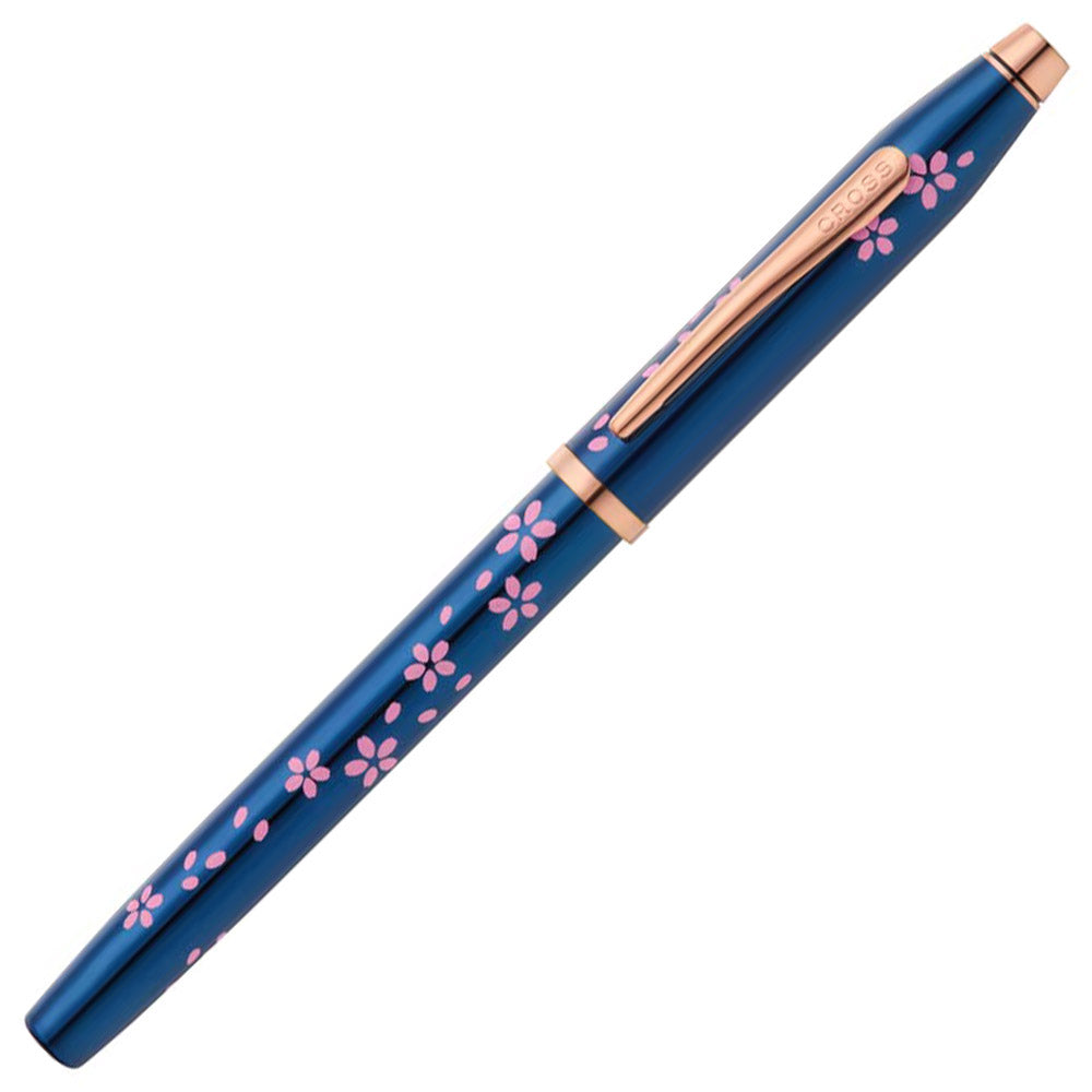Cross Century II Cherry Blossom Translucent Blue Lacquer Fountain Pen