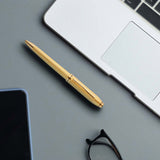 Cross Townsend Polished 23k Gold-plated Engraved Diamond Pattern Ballpoint Pen