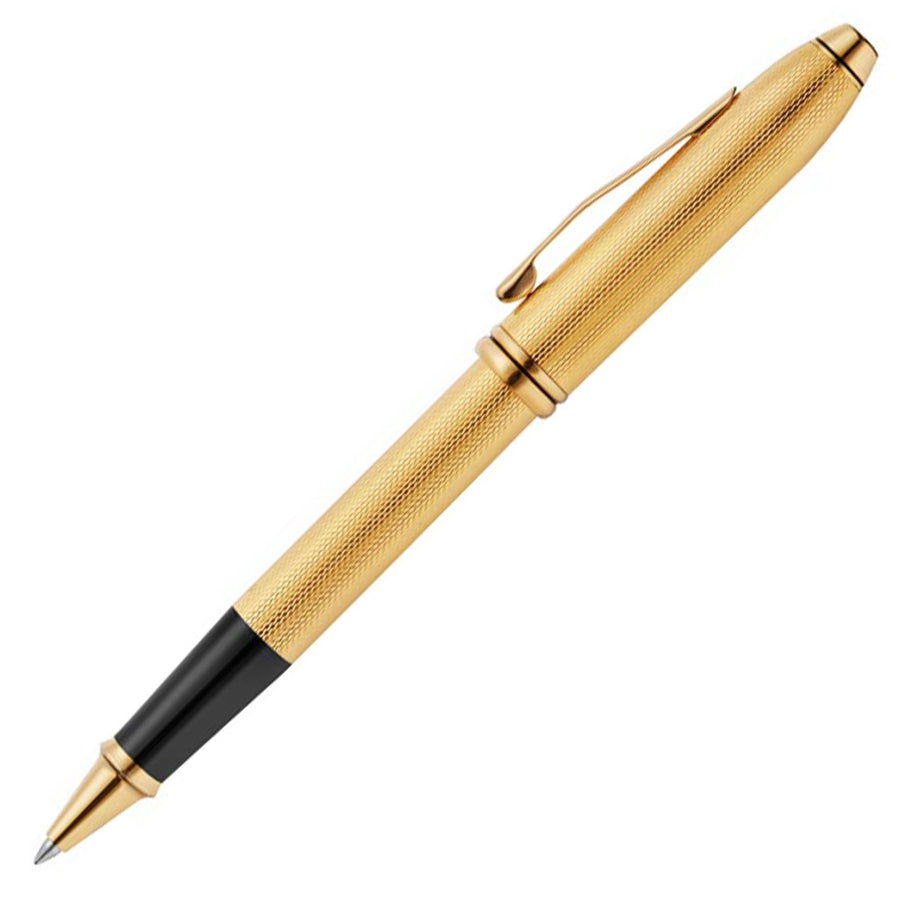 Cross Townsend® Polished 23KT Gold Plated Engraved Diamond Pattern with 23KT Gold Plated Appointments Selectip Rollerball Pen AT0045-77 - Image 4